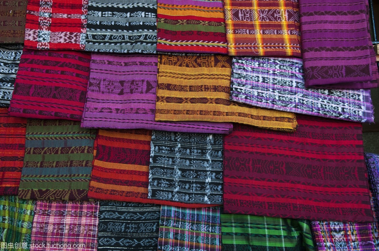 紡織品舊金山的美國高,危地馬拉,中央