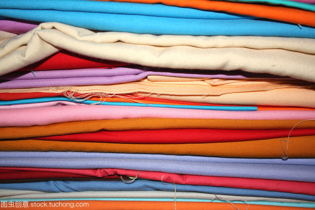 多彩面料背景